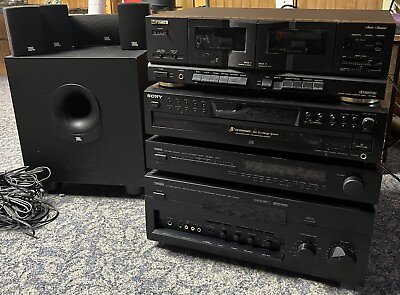 #ad Vintage Stereo System Lot Yamaha Sony JBL Fisher Tested amp; Working DSP A3090 $350.00