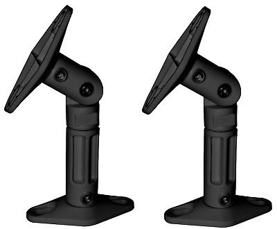 #ad #ad Black 2 Pack Lot Universal Wall or Ceiling Speaker Mounts Brackets fits BOSE $10.44