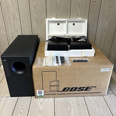 #ad Bose Acoustimass 5 Series II Direct Reflecting Speaker System Cube IN BOX READ $129.99