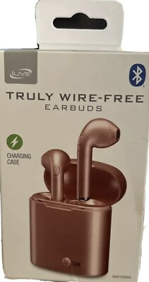 #ad iLive Truly Wireless Earbuds Rose Gold $9.00