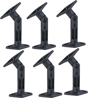 #ad 6 PACK UNIVERSAL CEILING WALL SATELLITE SPEAKER MOUNT BRACKETS HOME THEATER BOSE $22.99