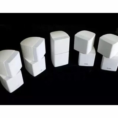 #ad 5 Bose DoubleShot Double Cube Speaker Acoustimass Lifestyle MINT White $358.65