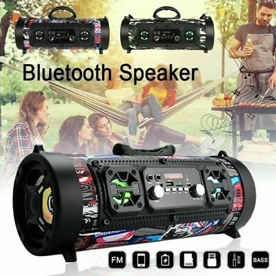 #ad Portable Wireless LED Bluetooth Speakers Stereo Loud Bass Subwoofer USB TF AUX $32.99