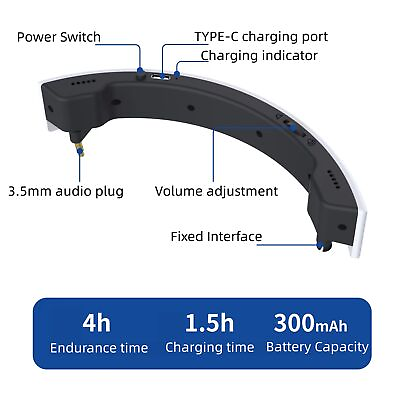#ad For PS5 VR2 Helmet Stereo External Amplifier for PSVR2 Glasses Portable Player $16.71