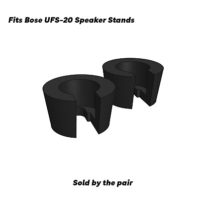 #ad BOSE UFS 20 Speaker Floor Stand Spacer Pair Black $19.88
