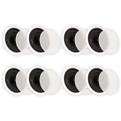 #ad Theater Solutions TS80C Flush Mount Speakers with 8quot; Woofers Ceiling 4 Pairs $300.99