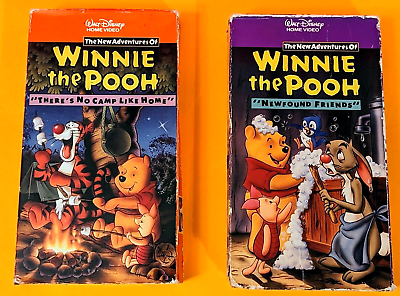 #ad Disney#x27;s New Adventures Of Winnie The Pooh Lot of 2 VHS 80s 90s TV Work $7.99