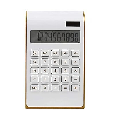 #ad Calculator Slim Elegant Design Office Home Electronics Dual Powered Desktop C... $16.47