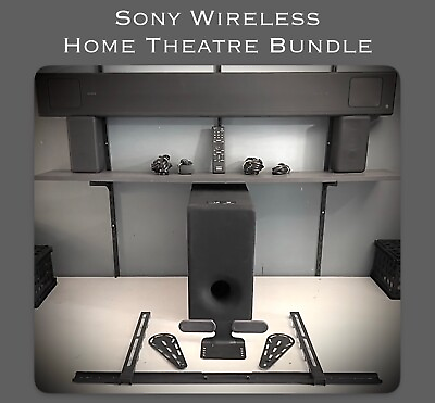 #ad Sony Wireless Home Theatre Bundle: Soundbar HT 5000 Sub SA SW3 RearSet SA RS3S $800.00