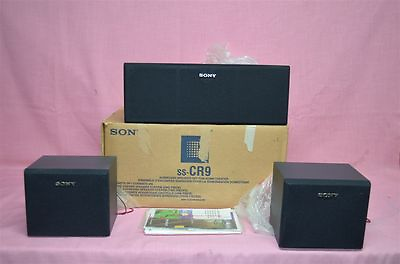 #ad 3 Sony SS CR9 SS SN9 Center and Rear Channel Speakers Vintage with Manuals $149.00