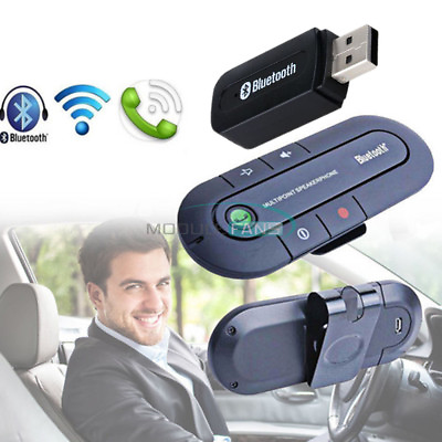#ad Bluetooth Wireless Multipoint Hands Free Speakerphone Speaker Visor Clip For Car $1.70