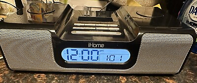 #ad iHome iH5b Alarm Clock Radio Apple iPod 30 Pin Dock Home System $26.99