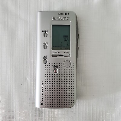 #ad SONY Silver Handheld Digital Voice IC Recorder ICD B7 $17.97