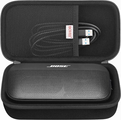 #ad Black Hard Travel Speaker Case for Bose Soundlink Flex Bluetooth Portable $24.99