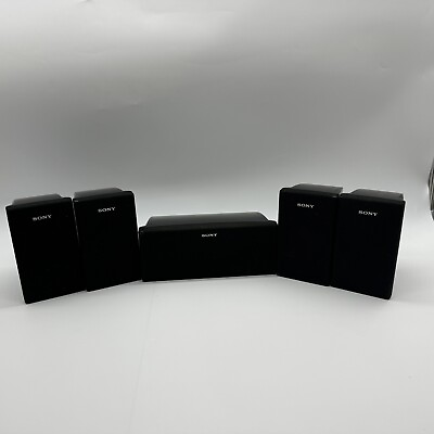 #ad 5pc Sony Surround Sound Speakers four SS MSP75 and one SS CNP75 $38.99