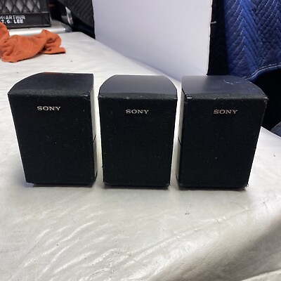 #ad Sony SS MSP1 Genuine Home Theater Surround Sound Speakers Set Of 3 Tested Works $25.00