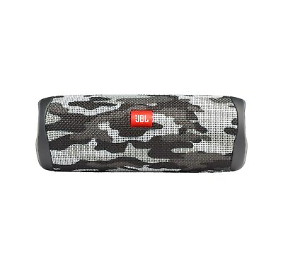 #ad JBL Flip 5 Black Camo Portable Bluetooth Speaker Open Box $74.97