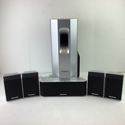 #ad Panasonic Surround Sound Speakers Set Of 6 SB HC750 SB HF650 SB HS650 SB HW750 $35.99