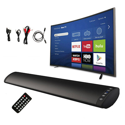 #ad Powerful TV Sound Bar Home Theater Subwoofer Soundbar with Bluetooth Wireless $36.55