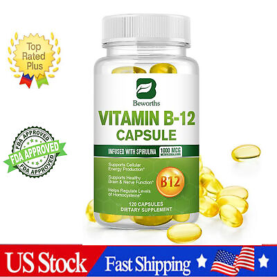 #ad 1000mg Vitamin B12 Capsules for Energy Metabolism Nervous System Health Support $13.99
