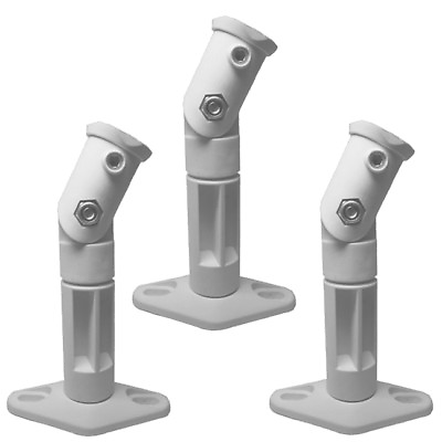 #ad White 3 Pack Lot Universal Wall or Ceiling Speaker Mounts Brackets fits BOSE $16.95
