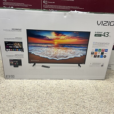 #ad New In Sealed Box Vizio D Series HDTV 43’’ Chrome cast Built In $350.00