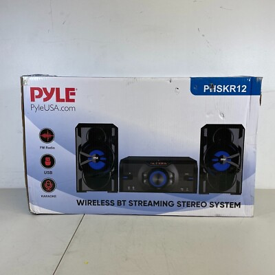 #ad Pyle 3 Pcs. Wireless BT Streaming Stereo System Mini System w Remote Control $222.21