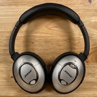 #ad Bose QuietComfort 15 Silver Black Wired Acoustic Noise Cancelling Headphone $42.49