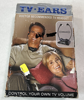 #ad TV EARS Wireless Headset System 2.3 Control Your Own TV Volume 2012 New Rare $39.99
