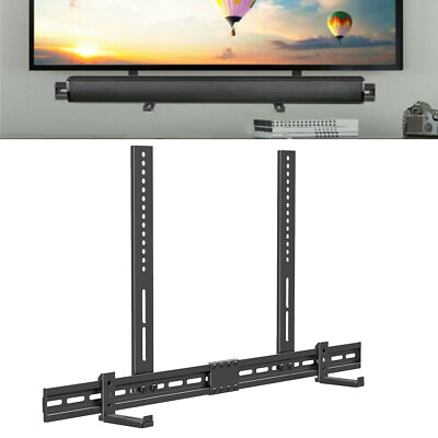 #ad Universal Soundbar Mount Sound Bar TV Bracket Adjustable for SamsungSonosSony $27.93