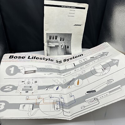 #ad Genuine Original OEM Bose Lifestyle 25 Music System Owner#x27;s Guide amp; Manual $27.54