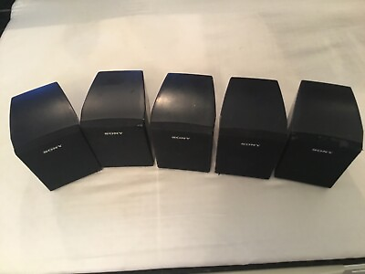 #ad Sony SS MSP1 Genuine Home Theater Surround Sound Speakers Set Of 4 Tested Works $79.95