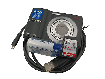 #ad Panasonic LUMIX DMC LS6 14MP MEGAPIXEL Digital Camera OIS HD Video Black GBP 89.99
