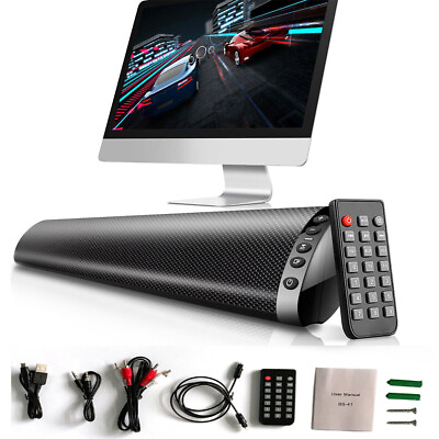 #ad Bluetooth Home TV Sound Bar Wireless Sound Bar Speaker Surround Sound System $45.99