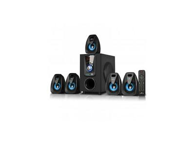 #ad beFree Sound BFS 400 5.1 Channel Bluetooth Surround Sound Speaker System Blue $90.99