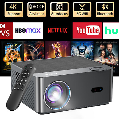 #ad Projector Autofocus 500 ANSI 1080P LED 4K 5G WiFi Beamer Video Home Theater HDMI $134.39