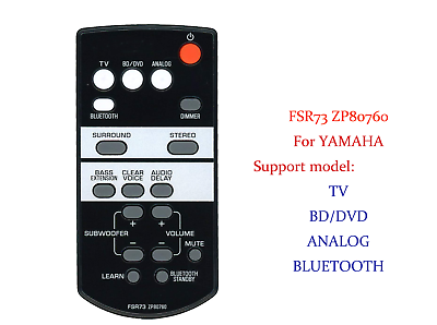 #ad YAMAHA Sound BAR FSR73 ZP80760 REMOTE CONTROL FOR YAS 105 SRT 700 ATS 1050 $10.83