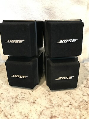 #ad Bose Original Double Cube Speaker Set Vintage 1980’s Black $30.00