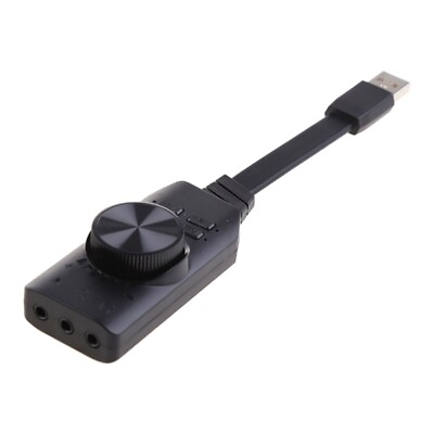 #ad USB Virtual Sound Card 7.1 Channel 3D Surround Adapter Adapter for PC $14.31