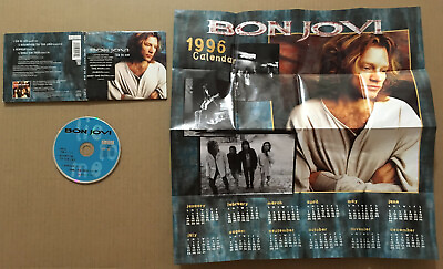 #ad BON JOVI Lie to Me w EDIT amp; 3 RARE LIVE w POSTER CALENDAR CD single USA seller $34.99