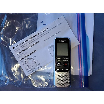 #ad SONY Silver Mini Handheld Digital Voice IC RECORDER $12.99