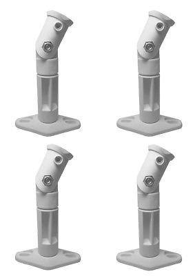 #ad White 4 Pack Lot Universal Wall or Ceiling Speaker Mounts Brackets fits BOSE $18.00