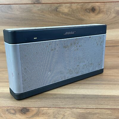 #ad Bose SoundLink III 414255 Silver Wireless Bluetooth Portable Component Speaker $124.99