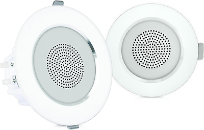 #ad 4” Ceiling Wall Mount Speakers Pair of 2 Way Sound Stereo Speaker Audio System $80.99