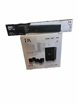 #ad Danon Home Theatre Acoustic System Platinum Series SC 8 With Sound Bar New Deal $200.00