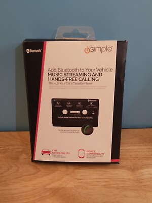 #ad iSimple Bluetooth to Cassette Stereo Hands Free Cassette Car Kit New Open Box $22.39