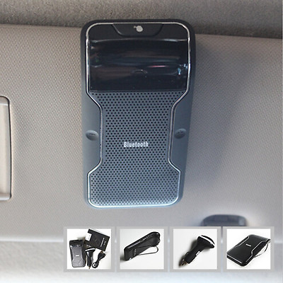 #ad Sun Car Hands free Wireless Bluetooth Phone Speaker Mobile Handfree $21.75