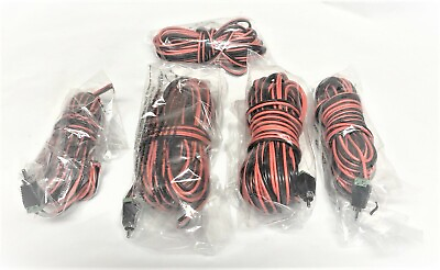 #ad 5 Speaker Cables for Bose Lifestyle V10 V20 V25 RCA to Bare Wire Black Red $43.88