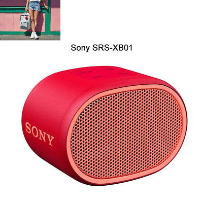#ad Sony SRS XB01 Compact Portable Wireless Bluetooth Mini Speaker Red $25.56