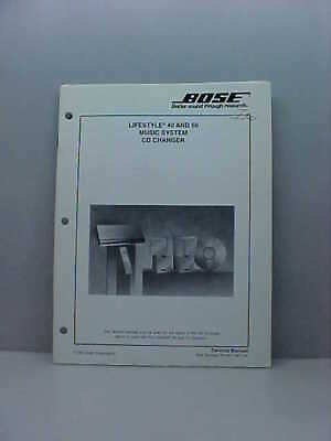 #ad Bose Lifestyle 40 and 50 Original Service Manual Free Shipping $21.00